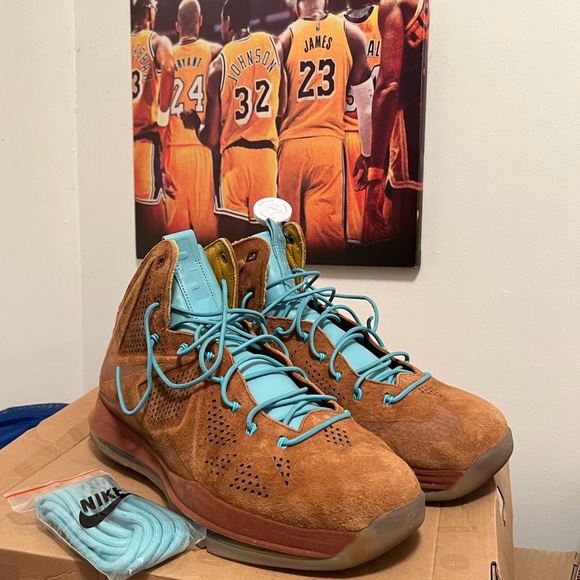 Nike LeBron 10 Hazelnut EXT Size 12 EUC - Picture 4 of 6